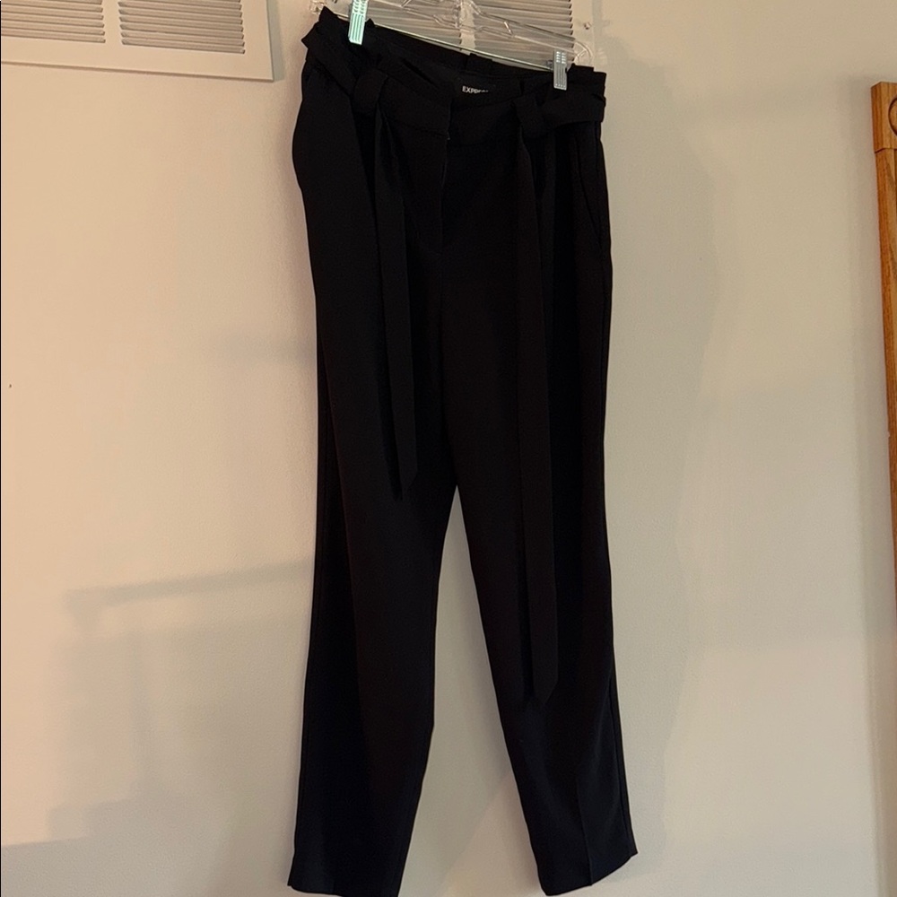 Express Black Dress Ankle Pants for Women